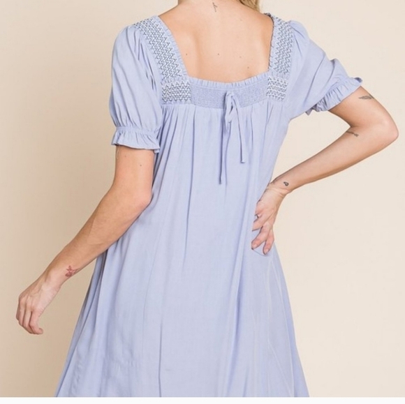 Heyson Scenic Overlook Puff Sleeve Embroidered Mini Boho Dress - Picture 8 of 11